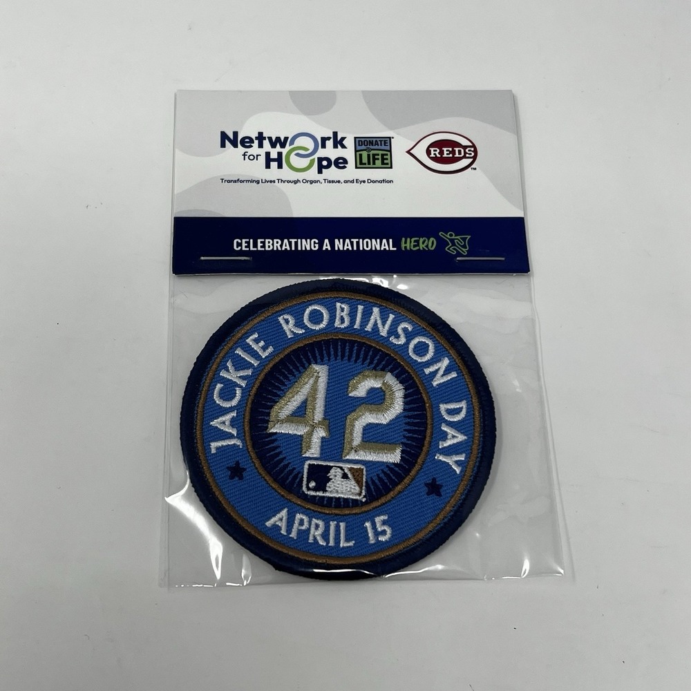 Jackie Robinson Patch April 15th Baseball Jersey Patch Jackie Robinson Day NEW